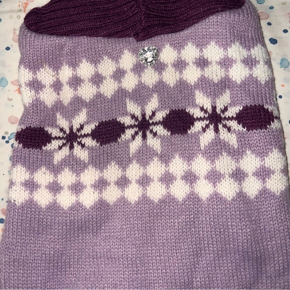 Dog Purple Winter Sweater - Picture 5 of 5